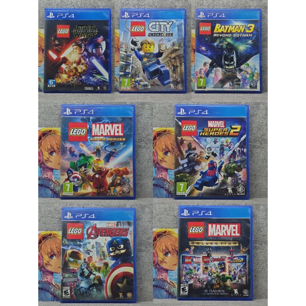 Kaset Playstation 4 Original Lego Batman 3, Lego City Undercover, Lego Marvel Avengers, Lego Marvel 