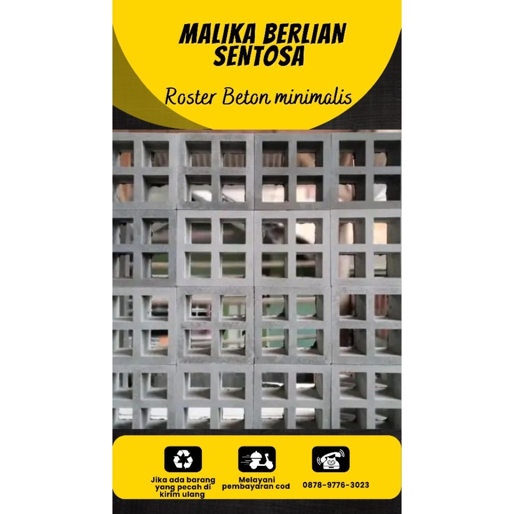 roster beton minimalis kotak4/ventilasi udara/roster bandung/terbaru