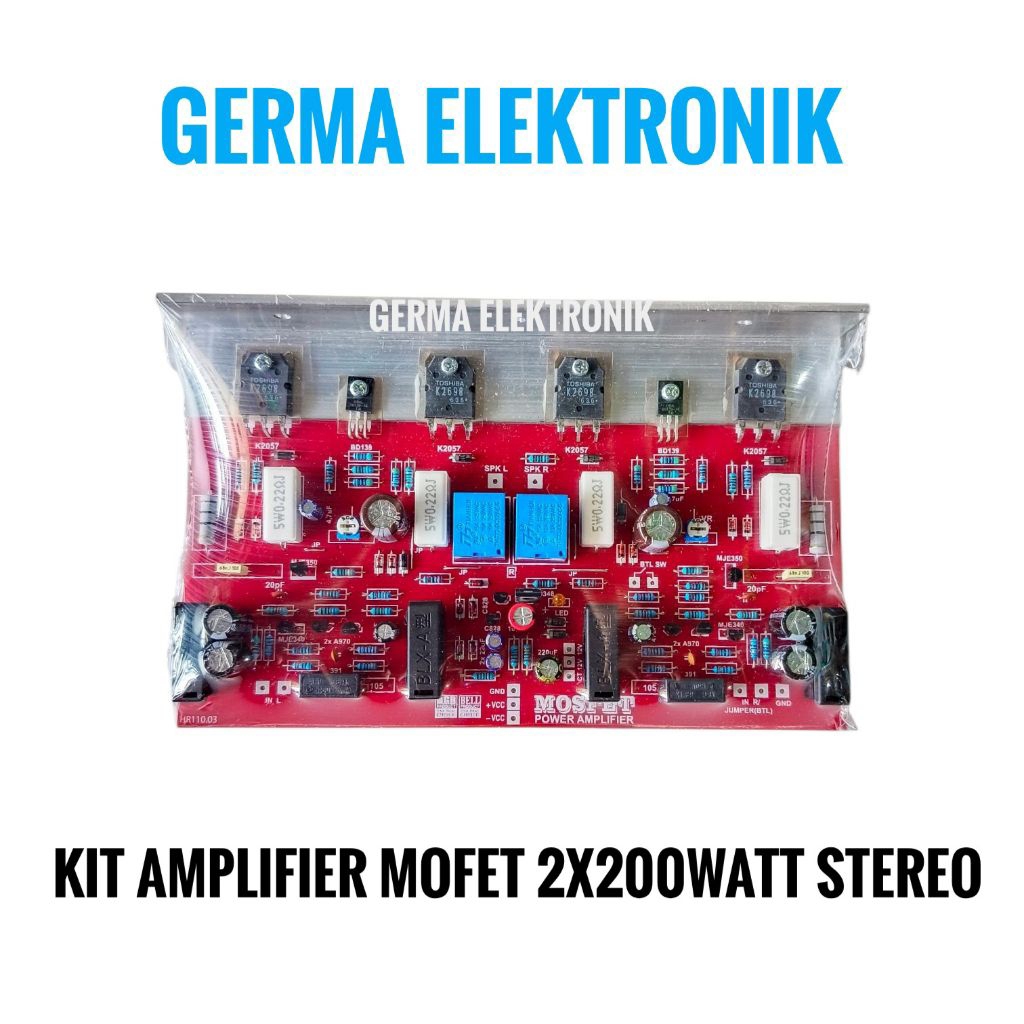 Kit amplifier mofet 2x200watt stereo