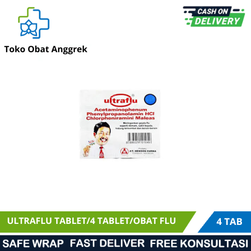 ULTRAFLU TABLET/4 TABLET/OBAT FLU