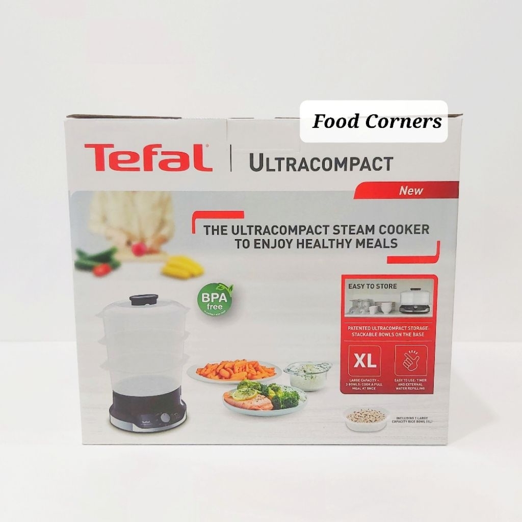 Tefal Food Steamer Ultra Compact VC204810 / Kukusan Tefal