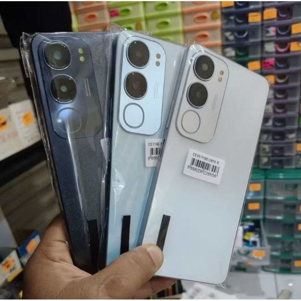 Kesing Housing Casing VIVO Y19S VIVO V2419 Backdoor + Bezel - Hitam