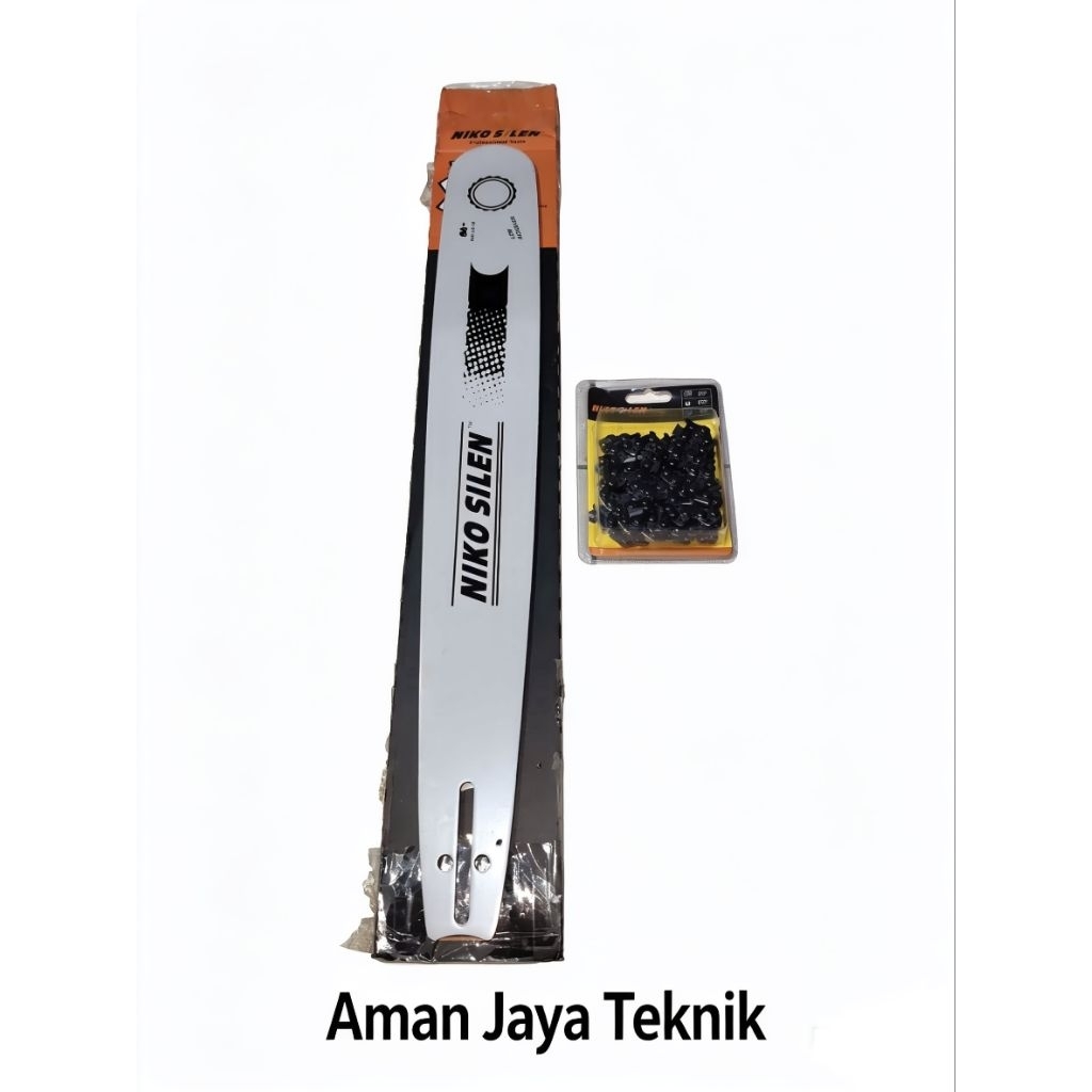 Bar baja laser 22 inch Niko silen gergaji mesin chainsaw senso