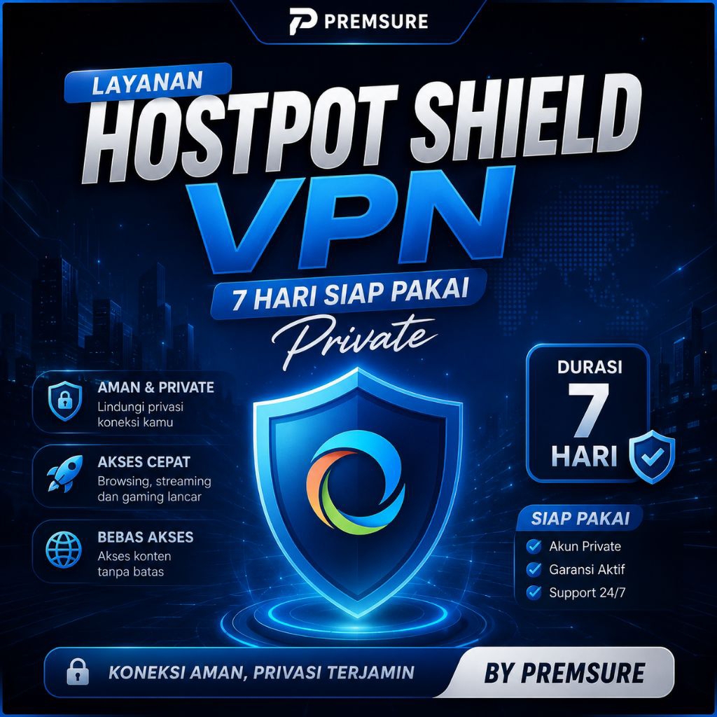 Hotspot Shield  Premium - 7 Hari Siap Pakai