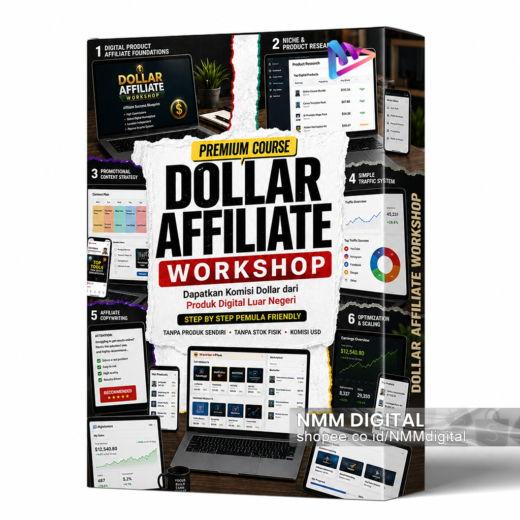 Dollar Affiliate Workshop - Panduan Dapatkan Komisi USD dari Produk Digital Luar Negeri
