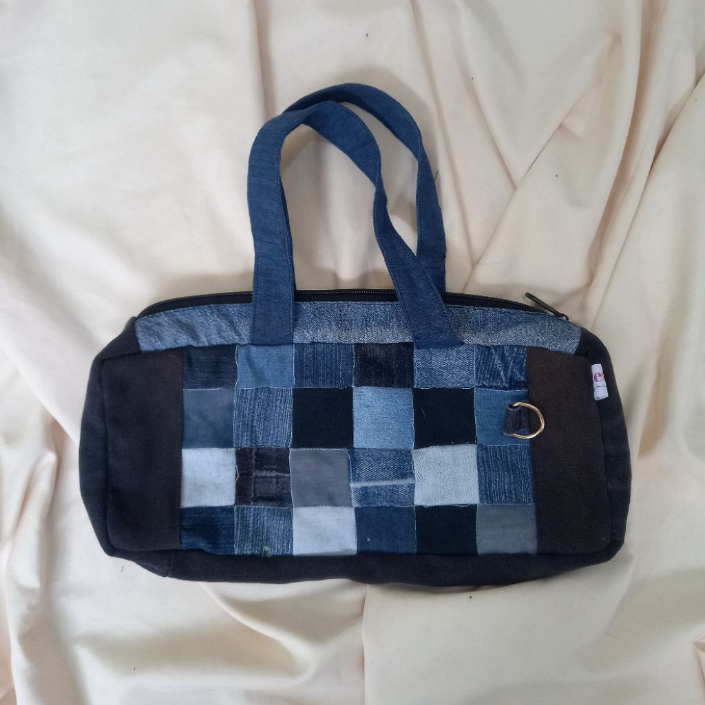 DENIM PATCHWORK BAG