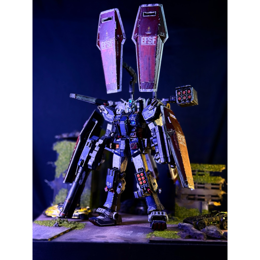 READY 1/100 MG Gundam Thunderbolt Ver Ka Full Repaint Weathering Battle Damage Led Custom Limited It