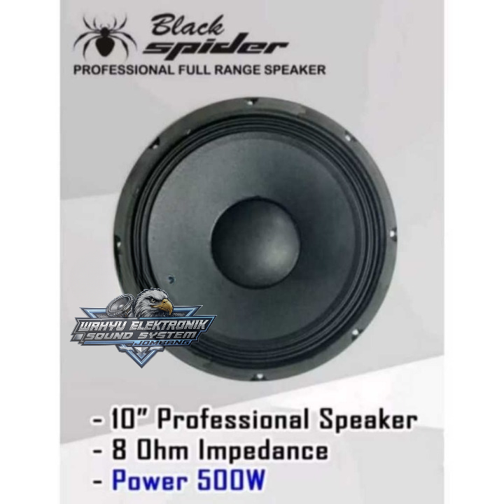 Speaker Midle Blackspider / Spiker Midel Black Spider 10MB50 midle midel 10 inch 500W