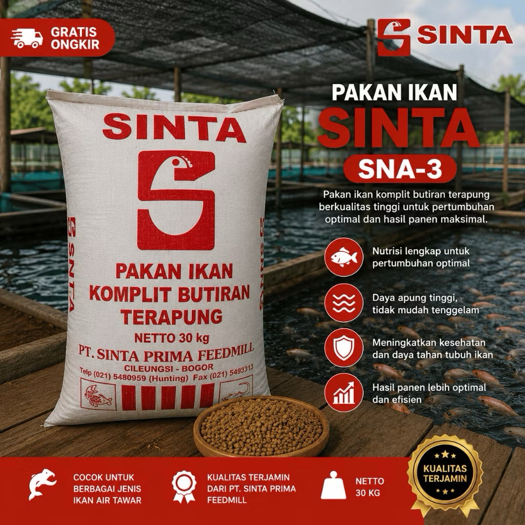 SNA-3 Pakan Ikan SINTA - 30kg