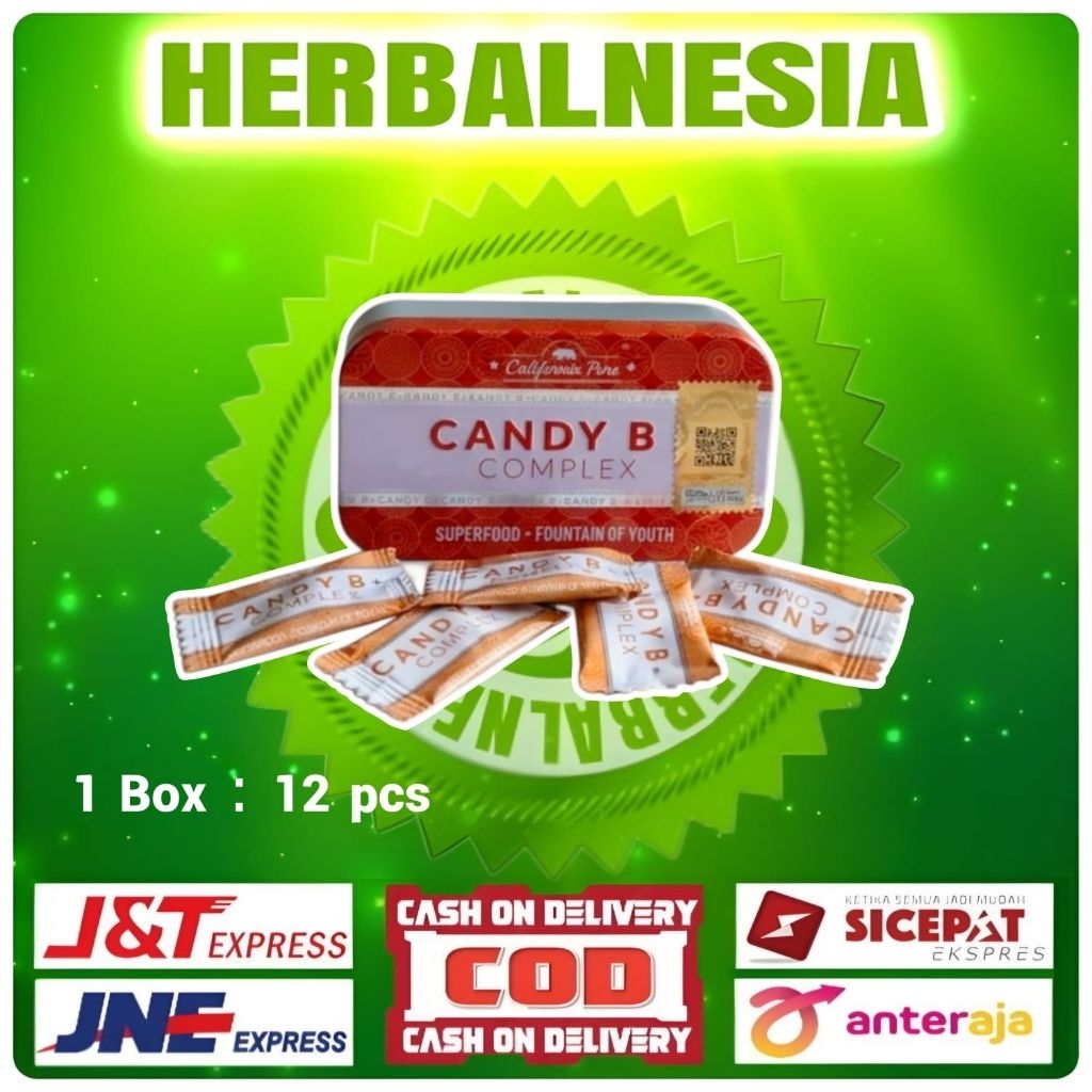 Permen Rasa Jeruk CandyB Plus Complex Asli Original Isi12