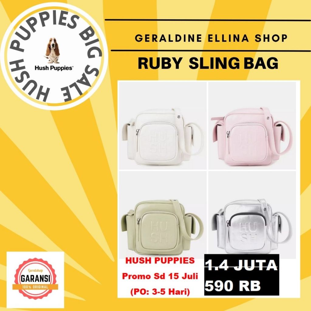 Tas wanita Hush Puppies sale sling bag original 100% seri RUBY SLING