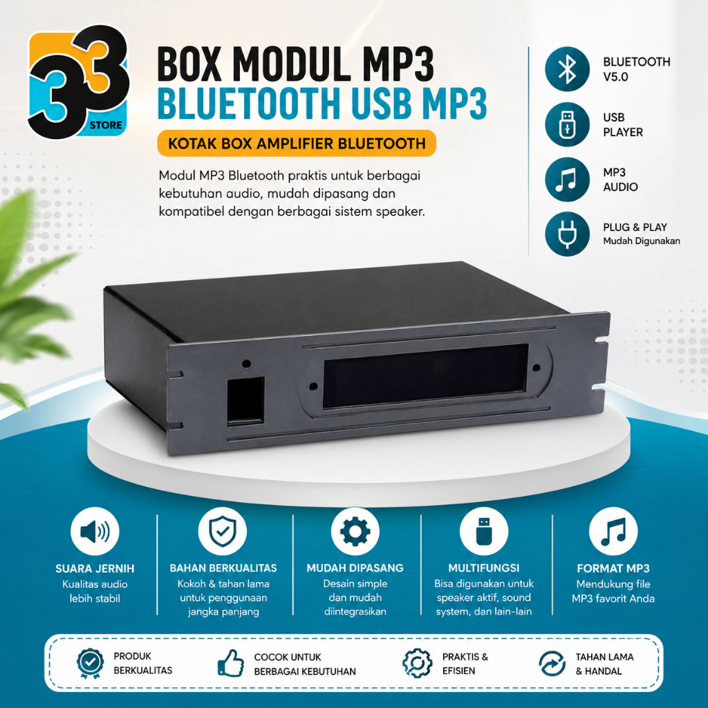 BOX MODUL MP3 BLUETOOTH US MP3 KOTAK - KOTAK BOX AMPLIFIER BLUETOOTH BOX RAKITAN MP3
