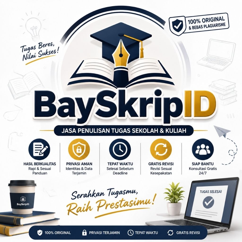Penulisan / Pembuatan Tugas Kuliah dan Sekolah -  Pembuatan Makalah Paper Laporan PKL Rangkuman Resu