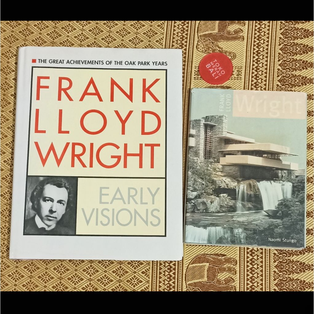 Buku Frank Lloyd Wright architecture Early Visions first English edition