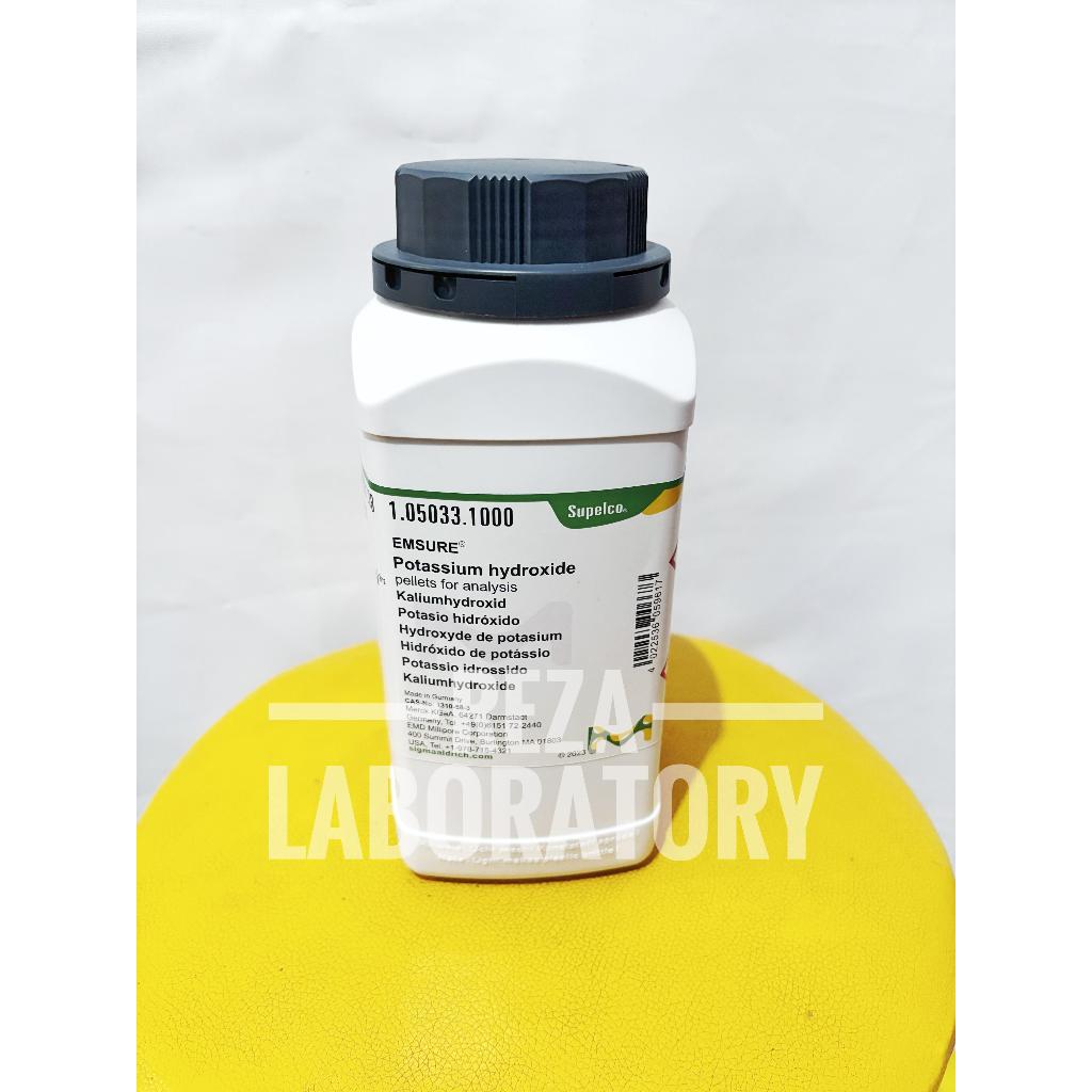 POTASSIUM HYDROXIDE / Kalium Hidroksida Pro Analis  MERCK 105033 REPACK