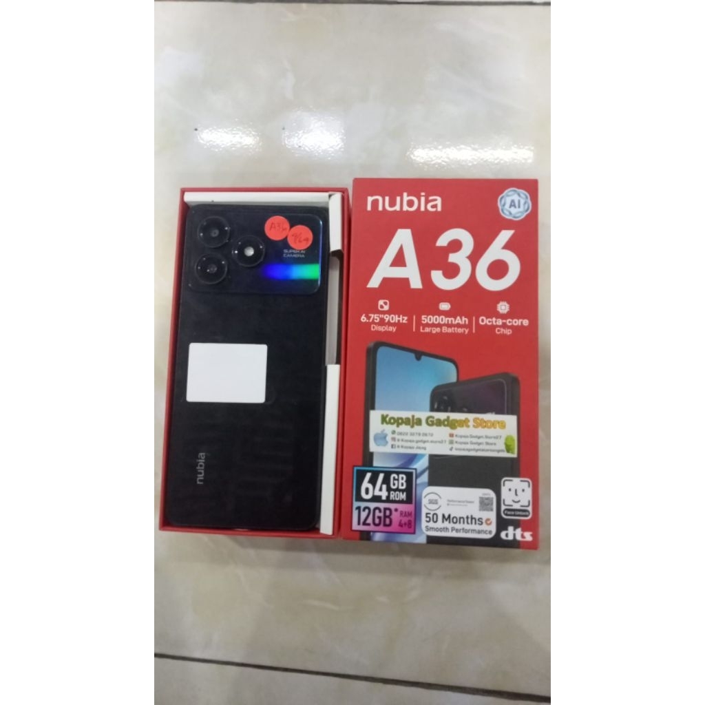 NUBIA A36 4/64 SECOND FULLSET