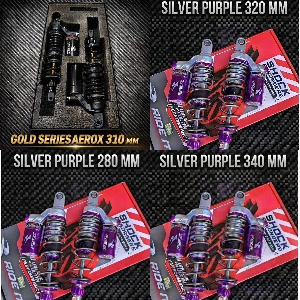 [RIDE IT] SHOCK MONOSHOCK GP ZONTES 280 310 320 330 340 MM MATIC BEBEK