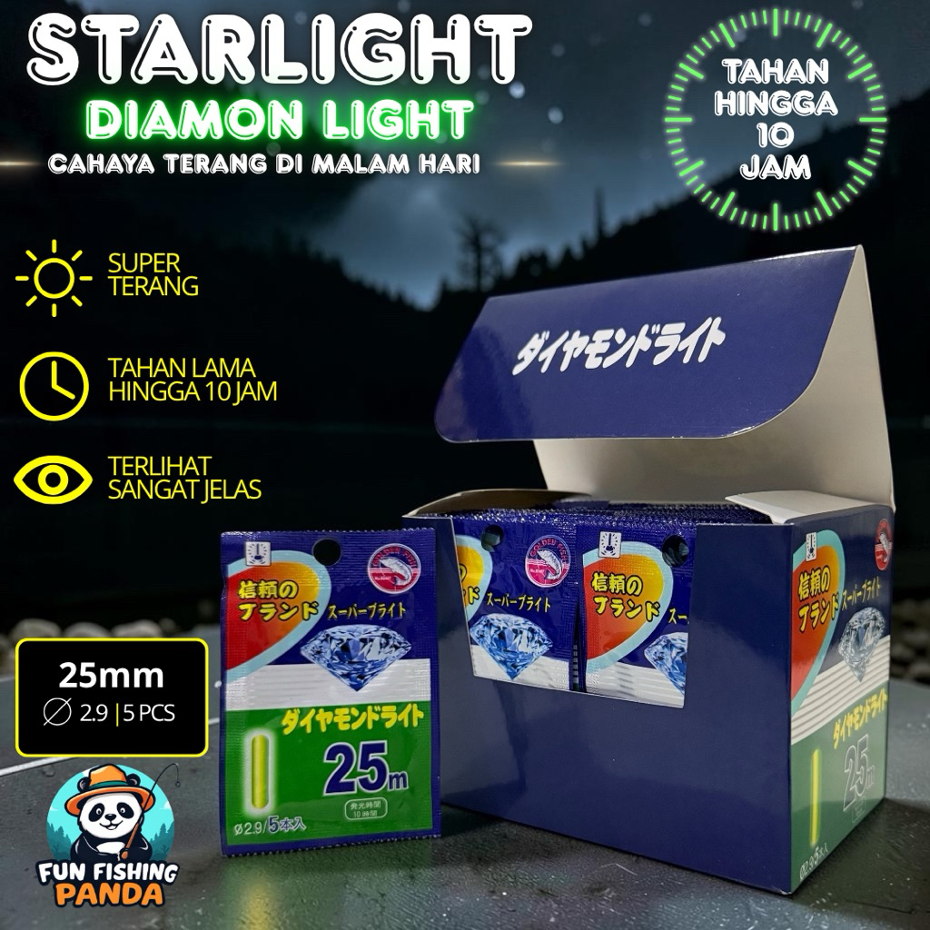 ( 1 box ) Starlet Pancing Starlite pancing Diamond isi 5 stick perbungkus