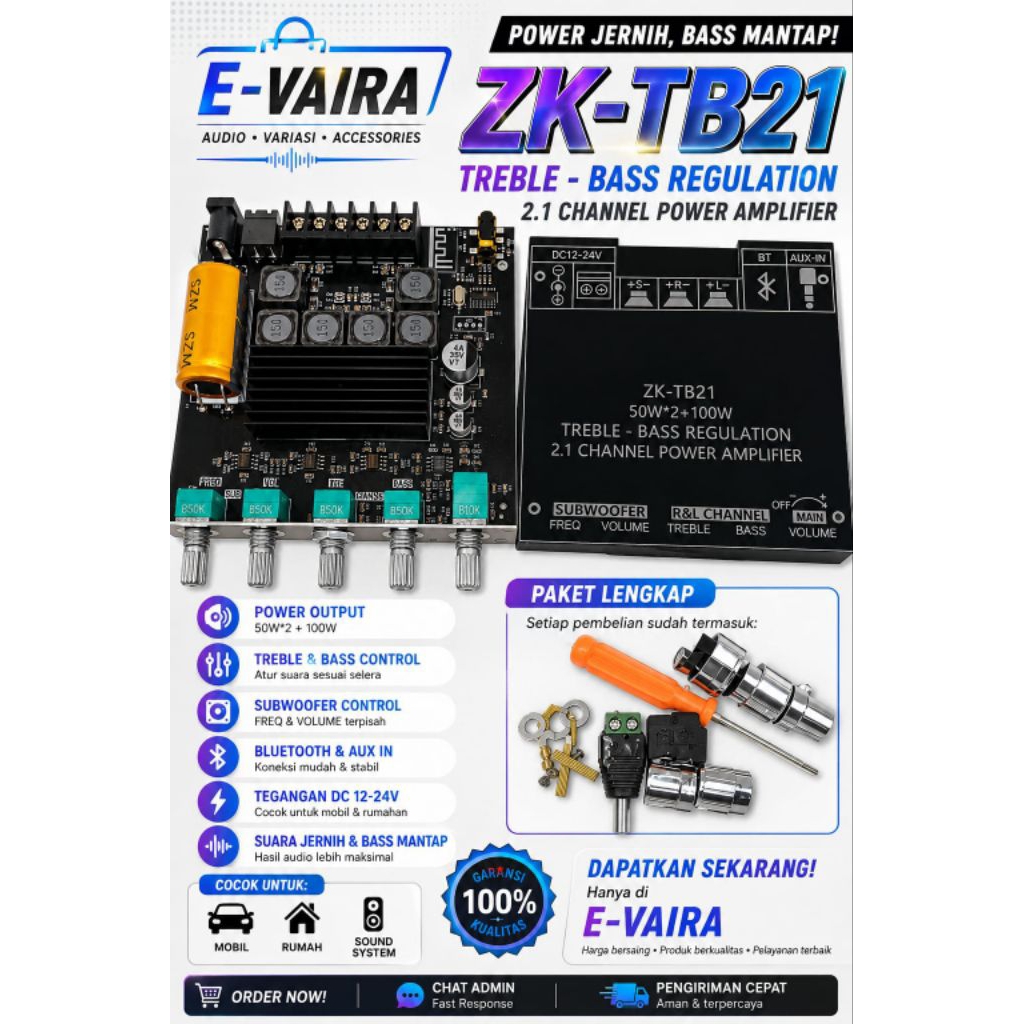 Power Amplifier board ZK-TB21 / ZK-MT21