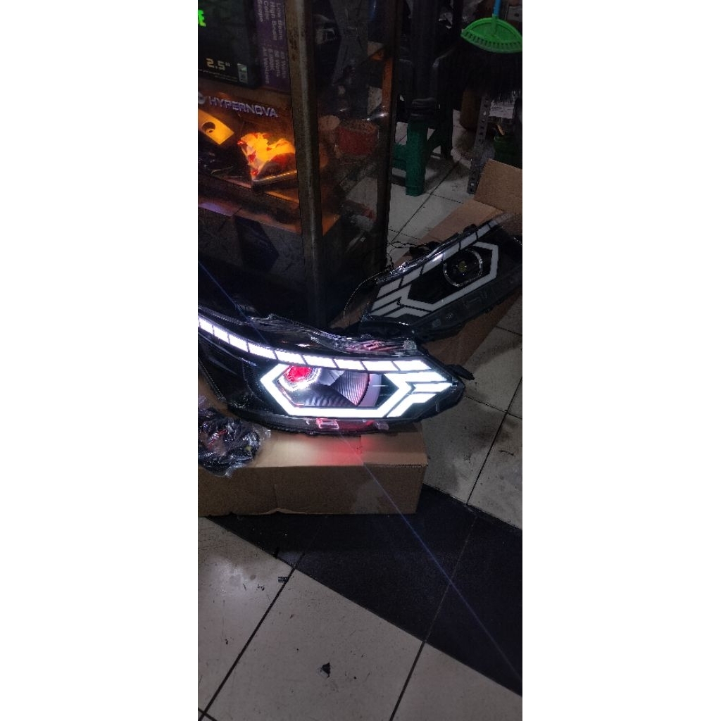 lampu custom Vios limo gen 3 modif biled sepasang kanan kiri