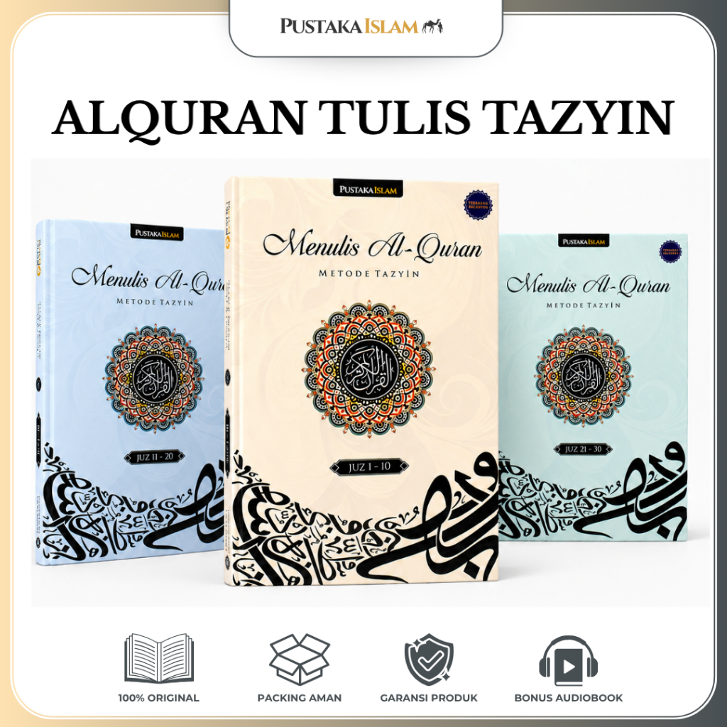 (Alquran Tulis) Tazyin Ekslusif Juz 1-30 - Menulis Quran Rapi & Indah Sesuai Mushaf Utsmani