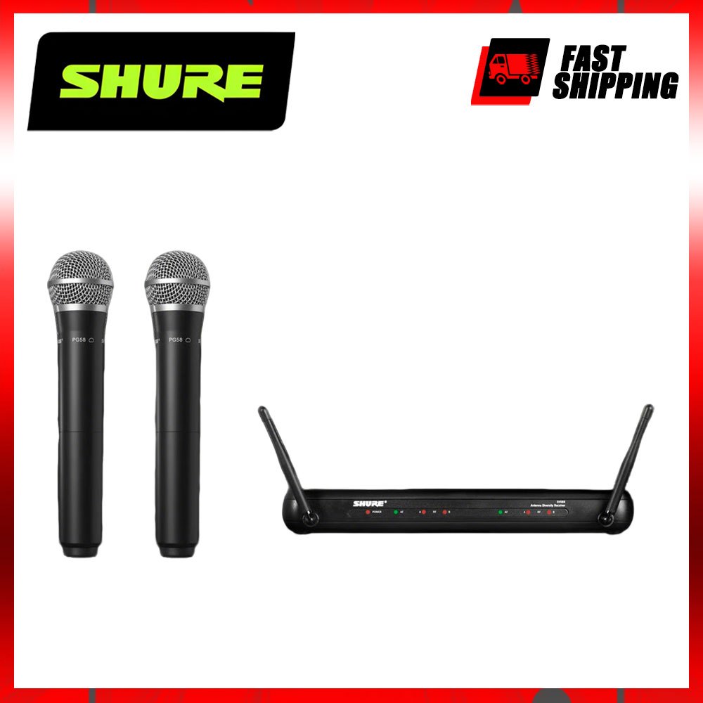 SHURE SVX288/PG58 Wireless Microphone Handphone Mikrofon