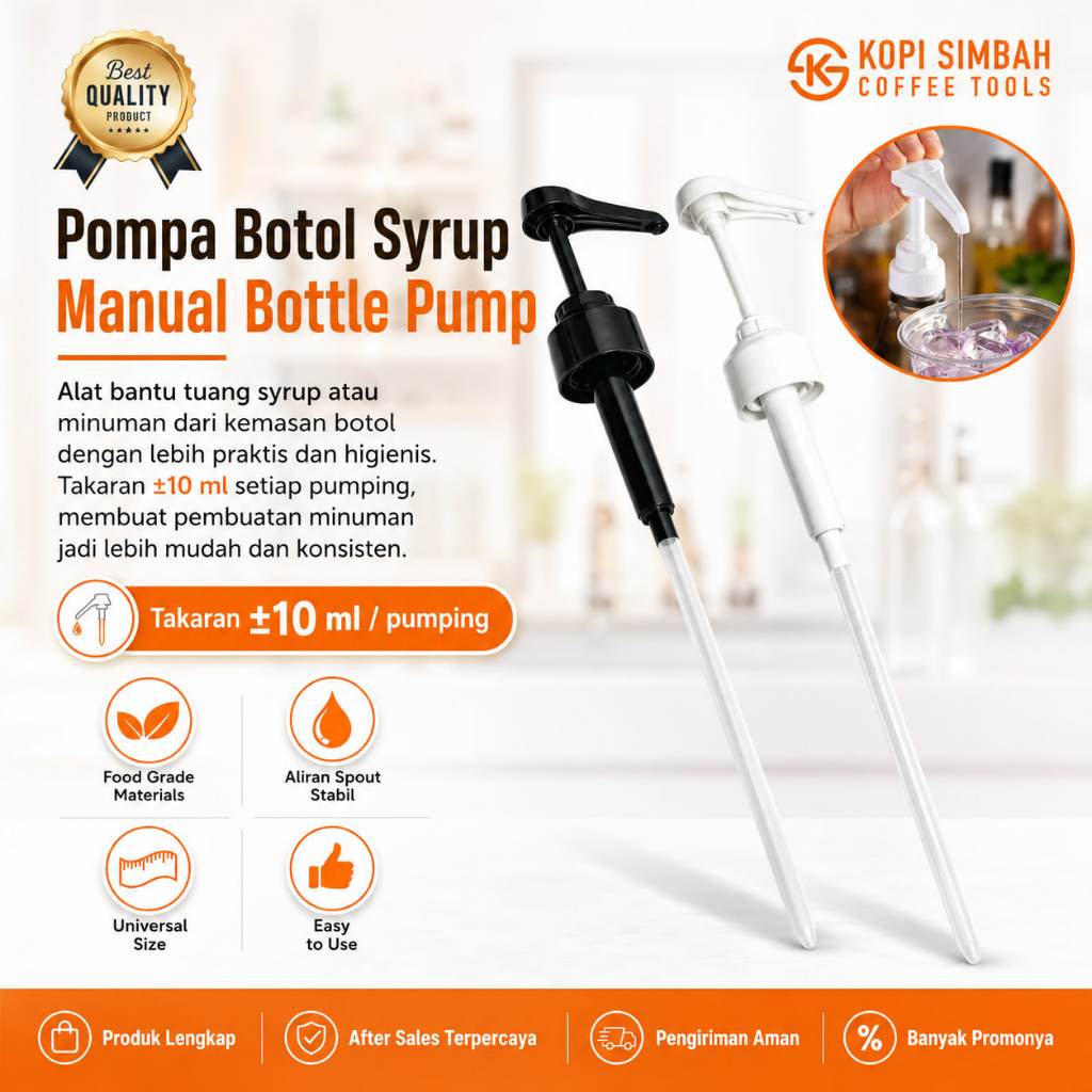 Pump Botol Minuman Penuang Bottle Syrup Pompa Universal