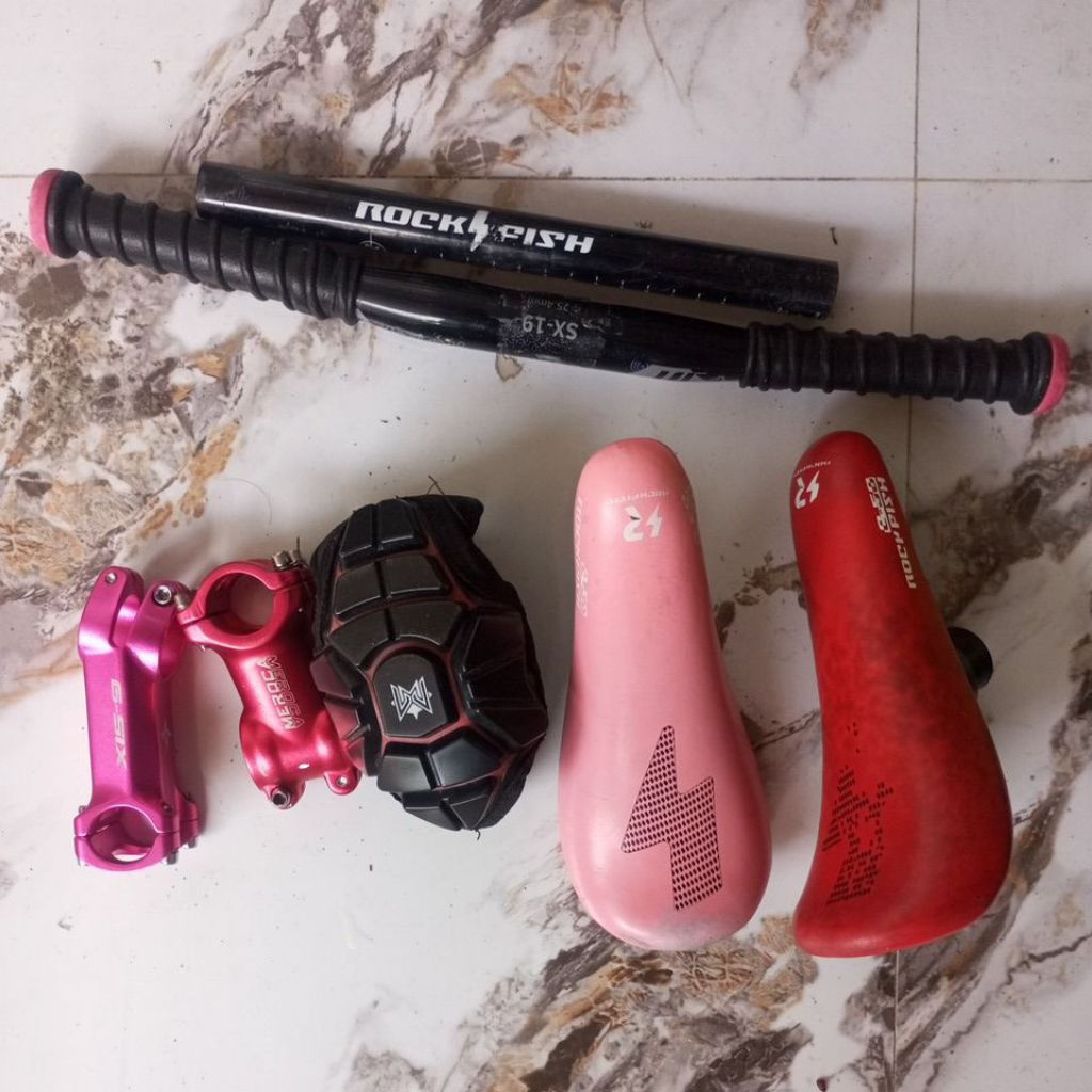 sadel rockfish c50 stem rockfish 30mm stem gipsy g-six 80mm preloved