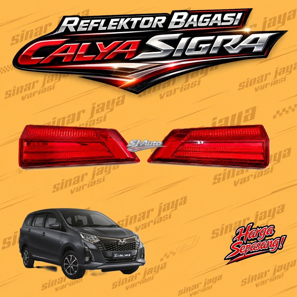 Reflektor Bagasi Calya Sigra Reflektor Pintu Belakang