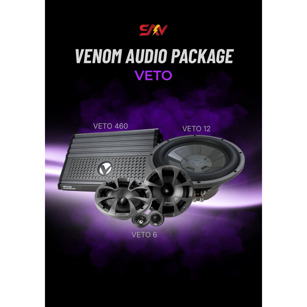 VENOM AUDIO PACKAGE VETO SERIES | PAKET AUDIO VENOM VETO SIAP PASANG