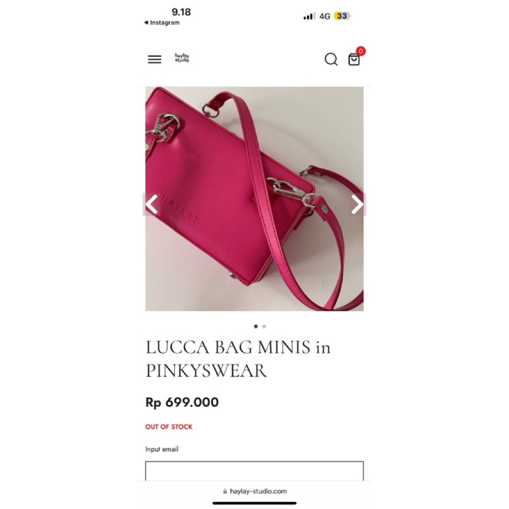 Preloved Lucca Bag Mini Original by Haylay Studio