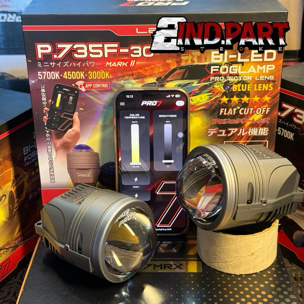 FOGLAMP PRO7 P.735F-3C V2 3 WARNA (APP CONTROL) | FOGLAMP PRO7 3 INCH 3 WARNA | FOGLAMP PRO7 BISA DI