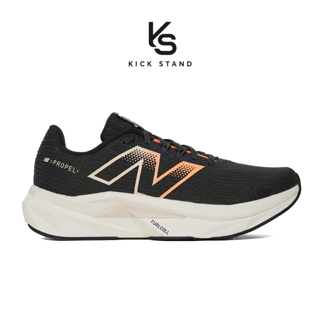 Sepatu Running Pria NB FuelCell Propel v5 Black Hot Mango MFCPRCB5 Original Bergaransi