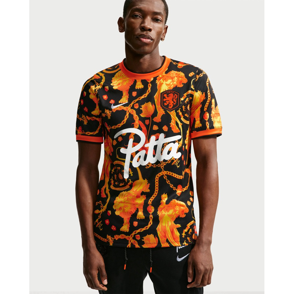 Netherland Prematch Patta World Cup 2026 Jersey | Retro | Vintage Edition | Jersey Bola | Authentic 