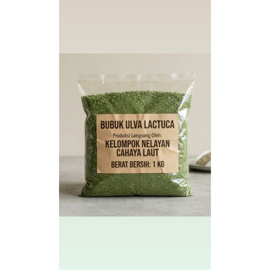 Rumput Laut Ulva Lactuca (Selada Laut) Bubuk 1 Kg dan 1/2 kg