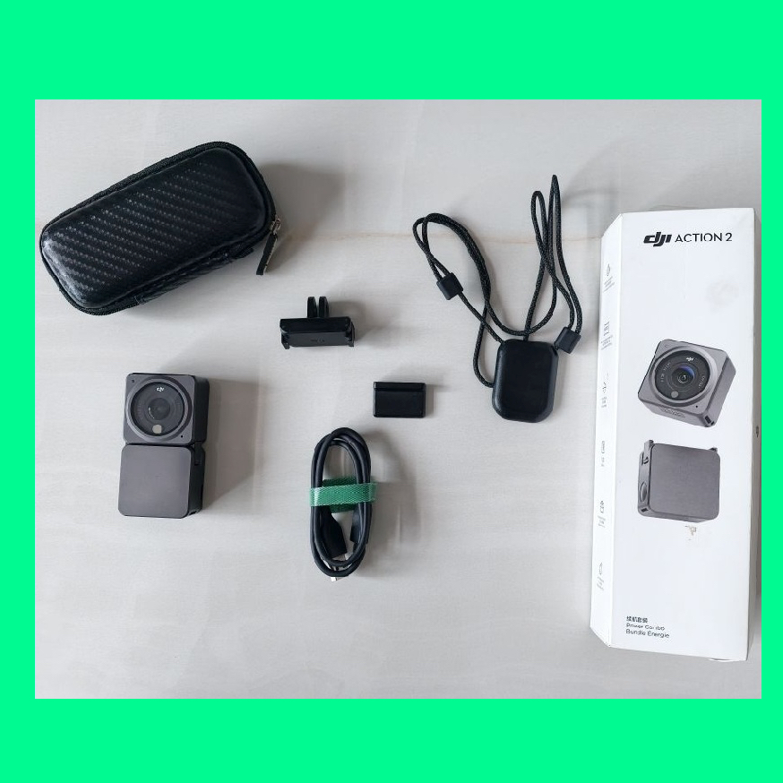 Dji OSMO Action 2 Camera Power Combo 4k/120fps | Kamera Aksi DJI 2 USB C + Free Bonus Case Charger d
