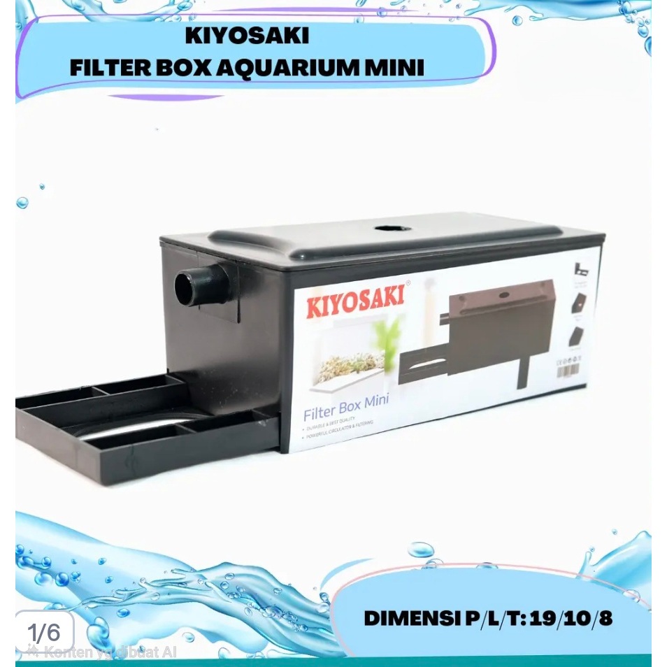 RECENT Box Filter Mini Aquarium  Aquascape Filter Box Mini Top Filter Box  Kosong Mini - BOX KOSONG 