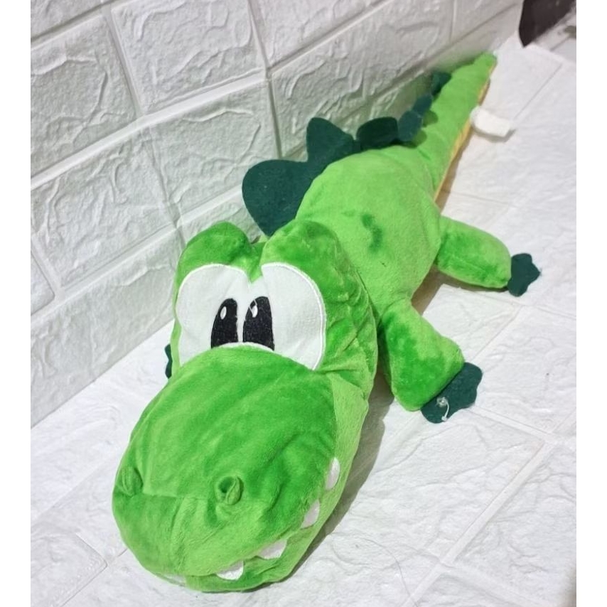 boneka buaya crocodile jumbo bulu klasik tebal original brand native natural life eart wild sekiguch