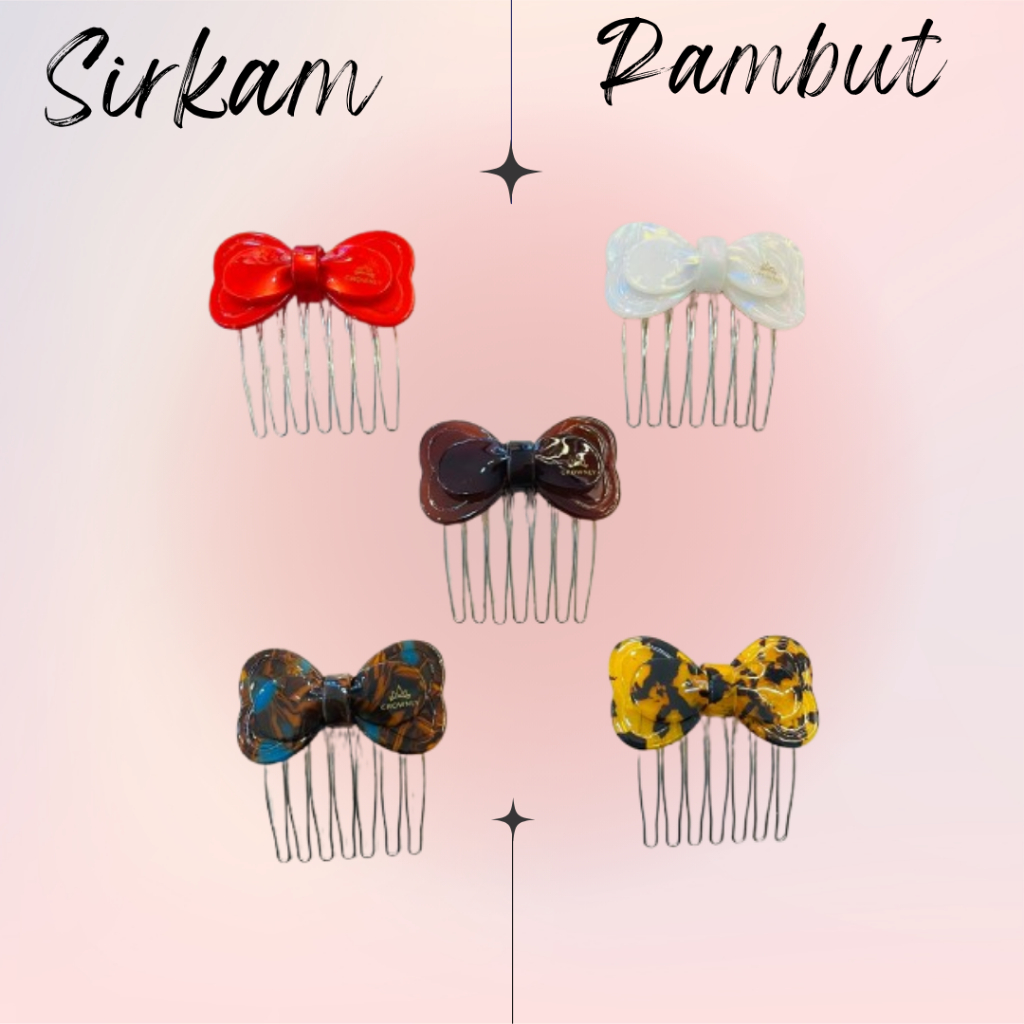 Sirkam Rambut Wanita / Sirkam Sanggul Korea / Sirkam Rambut Pita Lebar