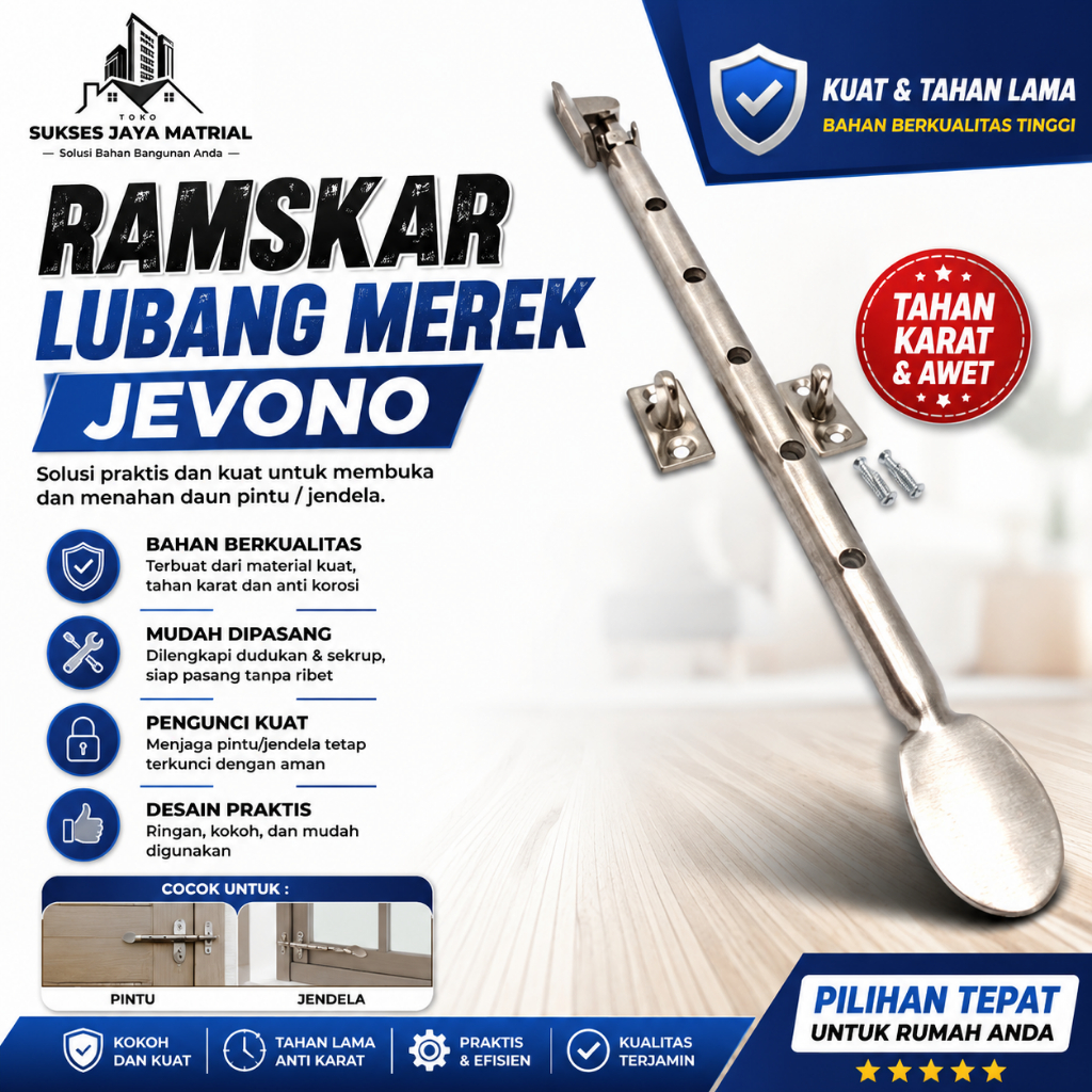 RAMSKAR LUBANG MEREK JEVONO