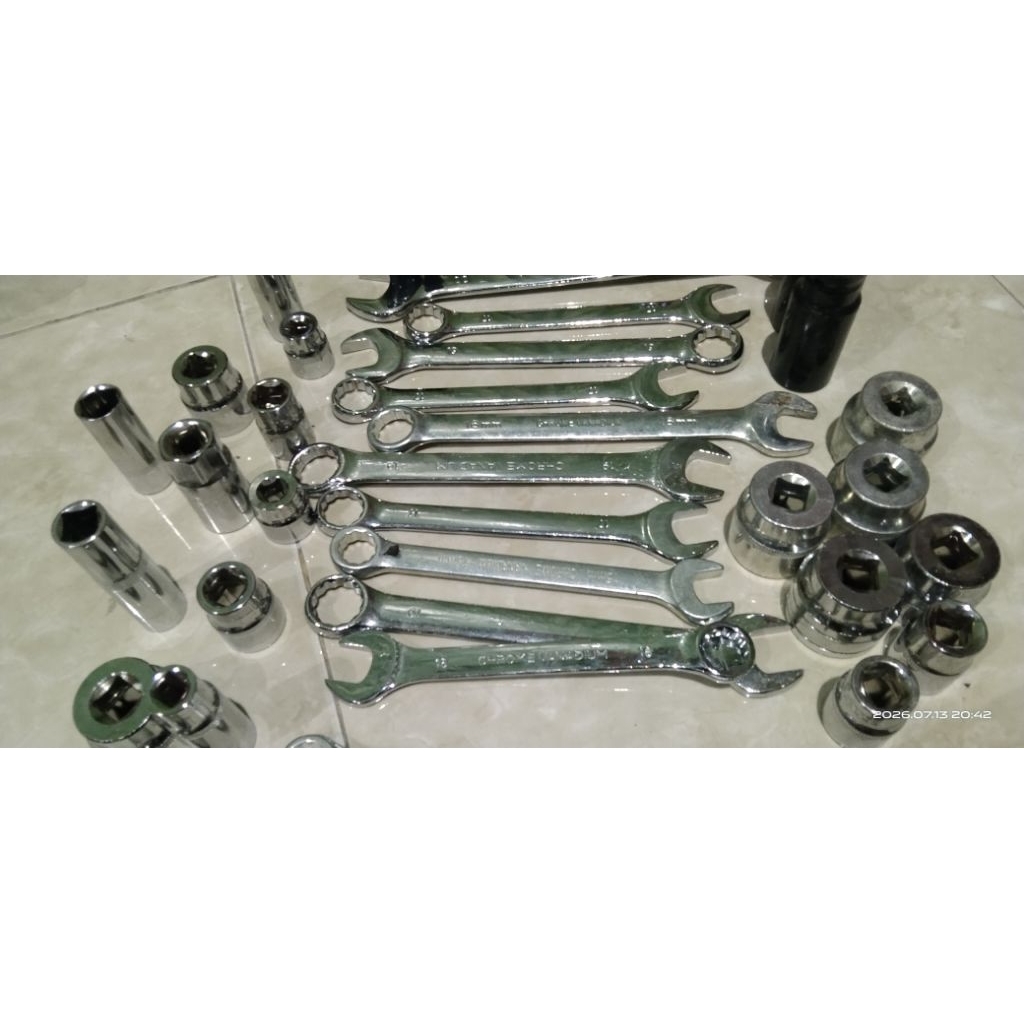kunci pas dan kunci sok chrome vanadium