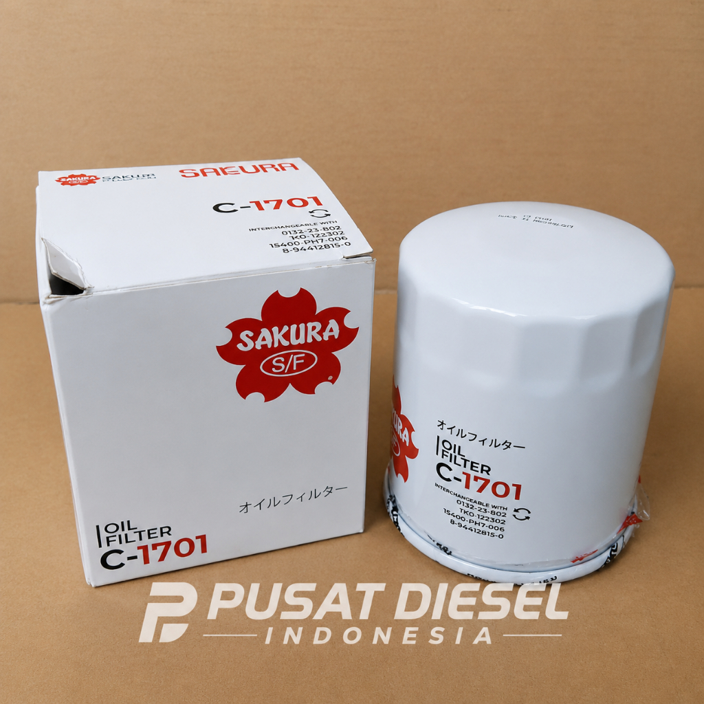 Filter Oli Oil Filter Honda Accord 2.0 86 Up Jazz C-1701 C1701 Sakura