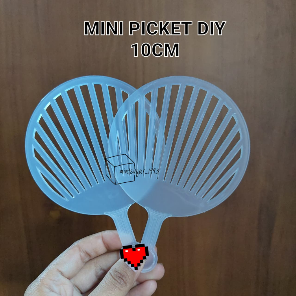 [ 10cm | READY ] Mini Picket Hand Fan DIY KIPAS MINI FREEBIES KPOP KEYCHAIN UCHIWA KEYRING GANTUNGAN