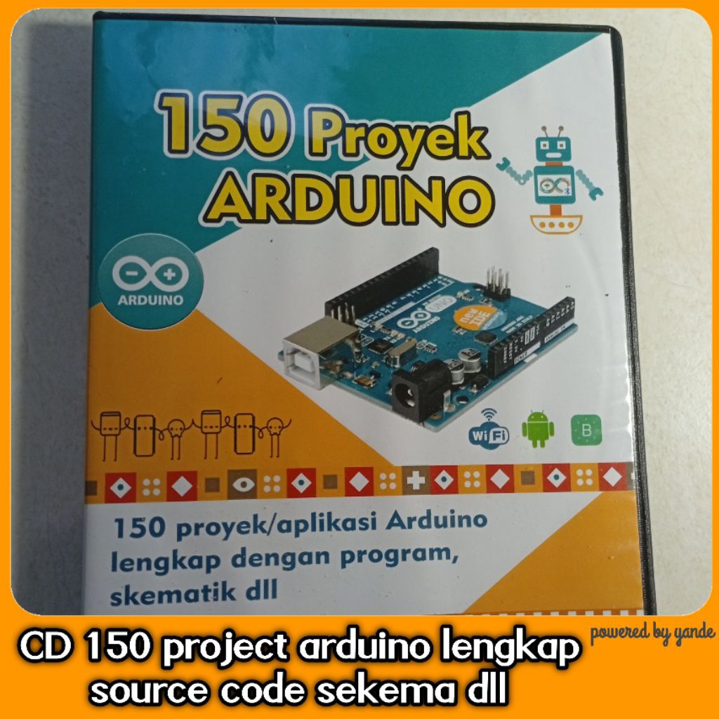 CD paket belajar 150 project arduino lengkap source code sekema dll