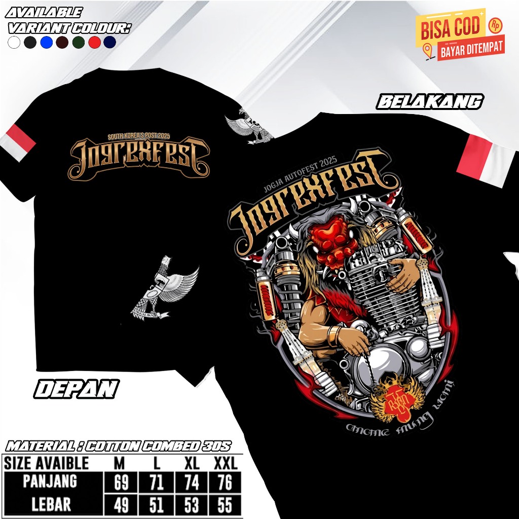KAOS ACARA JOGREXFEST 2025 CB JOGJA Kaos CB