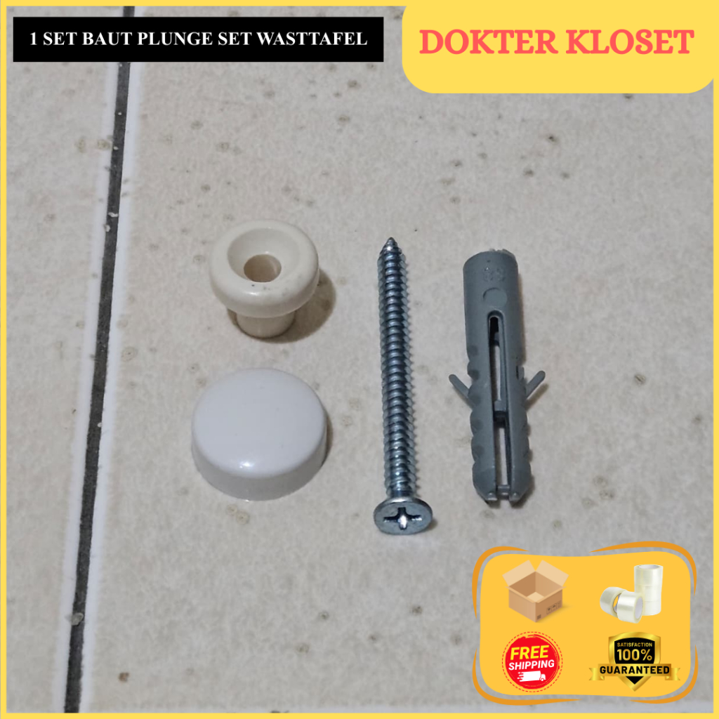 (1 pcs) Baut Plunge Set BIASA Kamar Mandi TA2SV2 Universal – Baut Pengikat Pembuangan Air Aman dan T