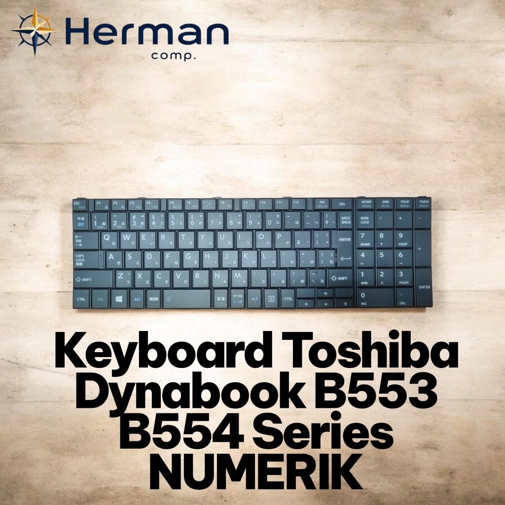 Keyboard Toshiba Dynabook B553 B553/J 554 B554/K B554/L B554/M Series Numerik