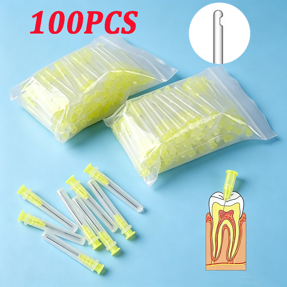 Needle Tip Irigasi Endo Dental 100pcs Dental Jarum Irigasi Endo Needle Dental Endodontik Endodonti S