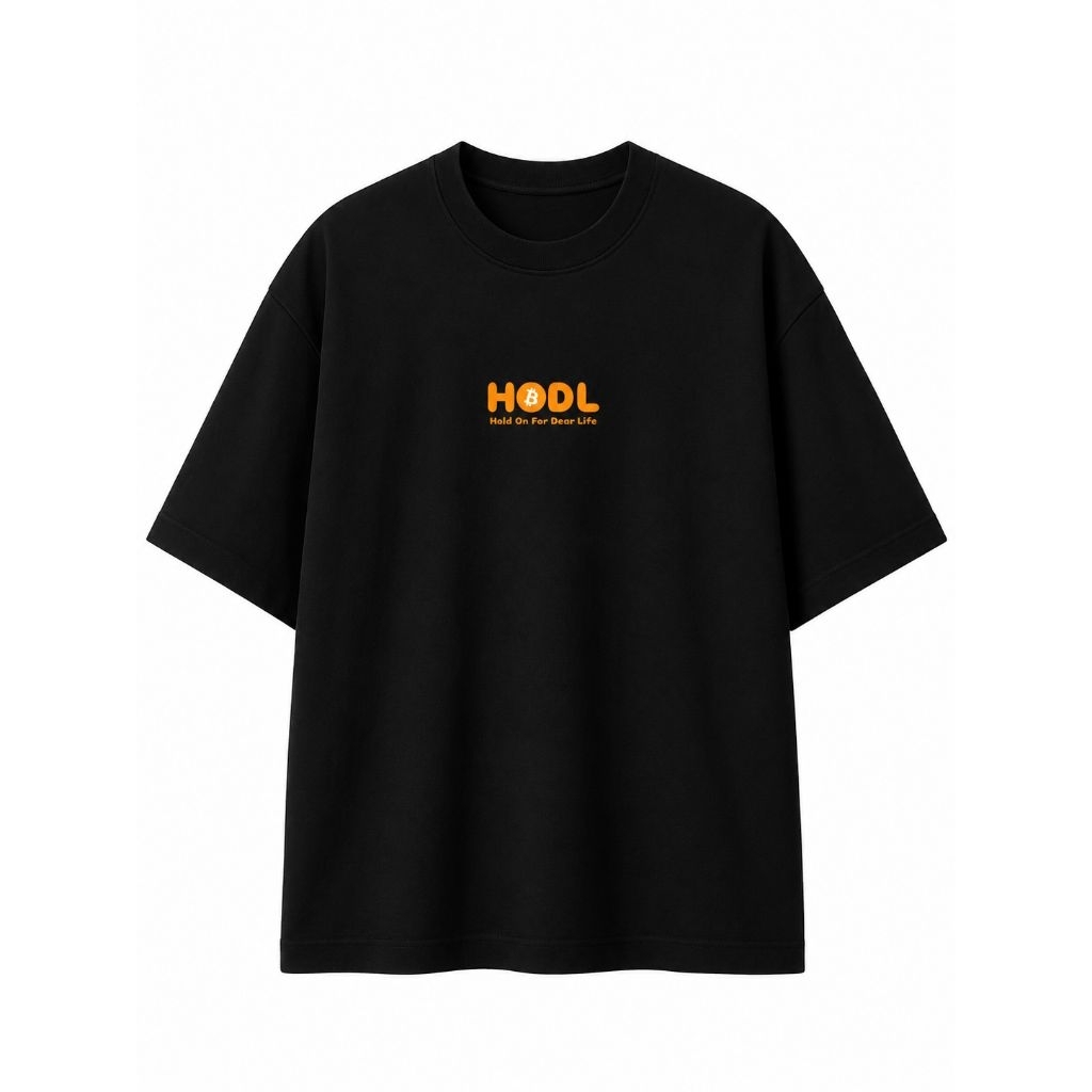 HODL - OVERSIZE T-shirt Edition - Crypto Bitcoin Tshirt - Kaos Crypto - HODL Original