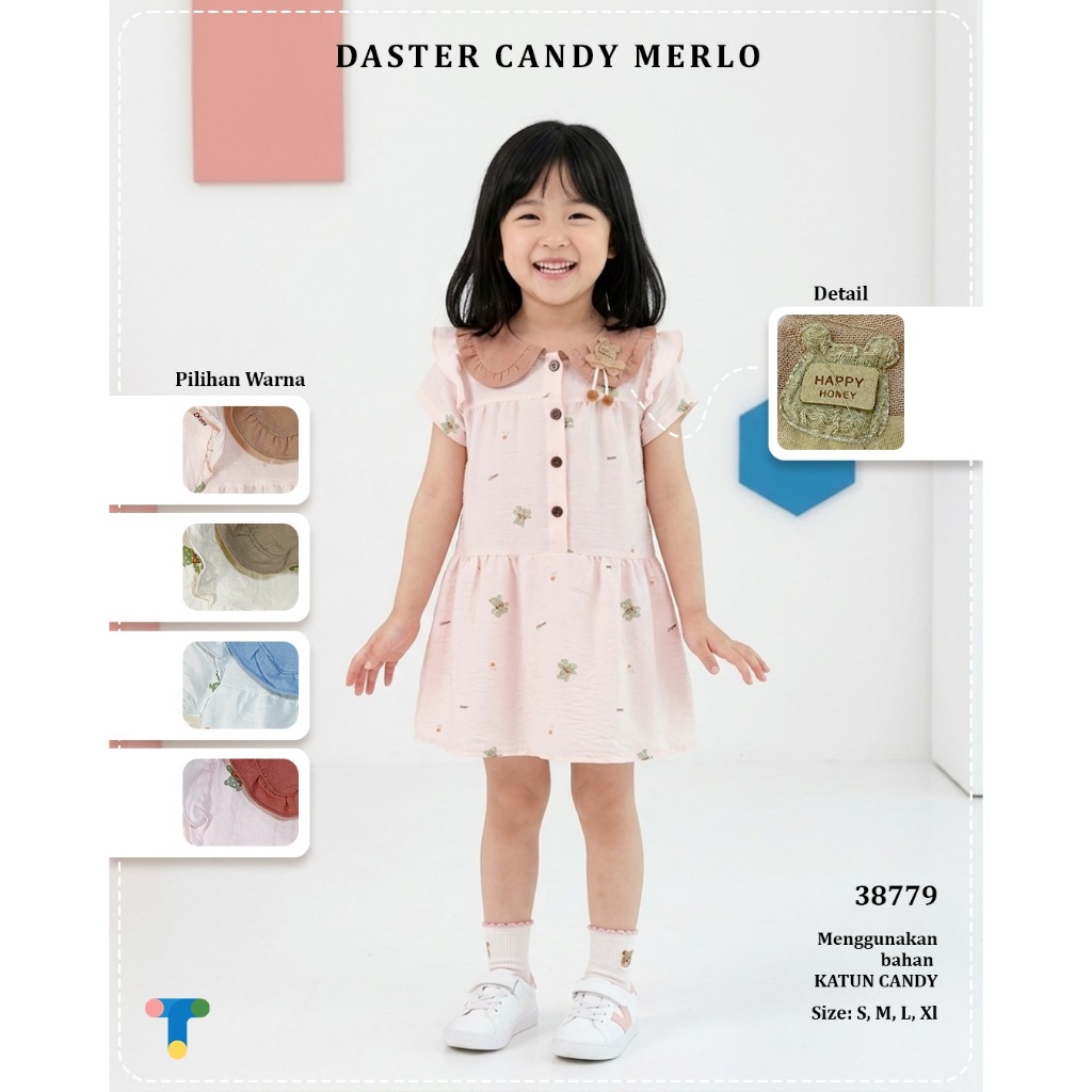 MERLO Rok Dres Bayi 0 - 12 Bulan 1 2 3 Tahun / Baju Anak Perempuan Dress Murah Bagus Lucu